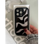 Чохол зебра чорно-білий на iPhone 14 pro